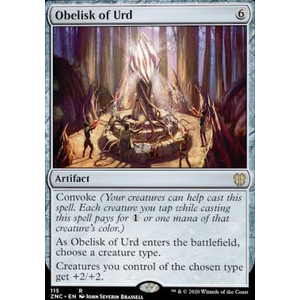Magic löskort: Zendikar Rising Commander Decks: Obelisk of Urd