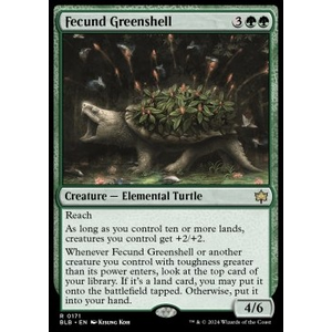 Magic löskort: Bloomburrow: Fecund Greenshell