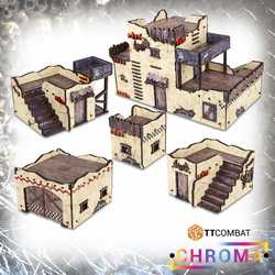 Chroma Terrain: Orc Settlement (Pre-Coloured MDF)