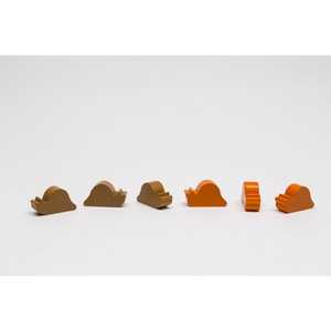 Spelpjäs: Slug, snail - Brown (10)