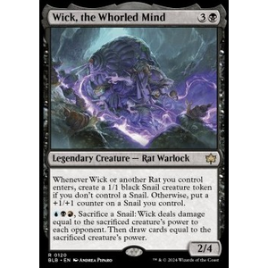 Magic löskort: Bloomburrow: Wick, the Whorled Mind
