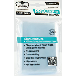 Card Sleeves Standard "Precise Fit" Clear 64x89mm (100) (Ultimate Guard)