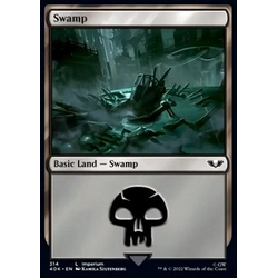Magic löskort: Universes Beyond: Warhammer 40,000: Swamp (v.5) (Foil)