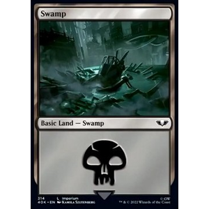 Magic löskort: Universes Beyond: Warhammer 40,000: Swamp (v.5) (Foil)