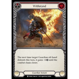 FaB Löskort: Dynasty: Withstand (Red) (Rainbow Foil)