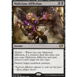 Magic löskort: Commander 2014: Malicious Affliction