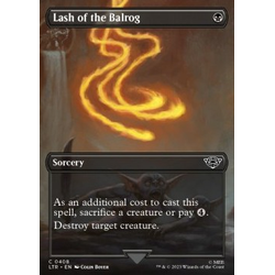 Magic löskort: The Lord of the Rings: Tales of Middle-earth: Lash of the Balrog (alternative art)