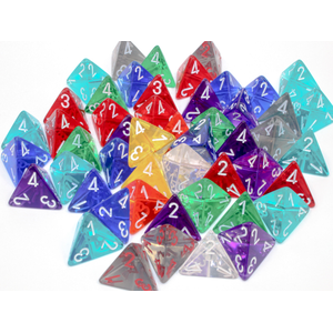 Chessex: Blue/white D4 (1 st)