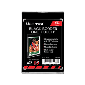 Ultra Pro Black Border UV One Touch Cardholder 35pt with Magnetic Closure 2.5" x 3.5" (1)