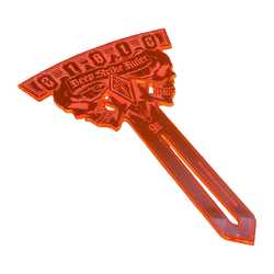 Deep Strike Ruler Template 9" - Fluor Orange