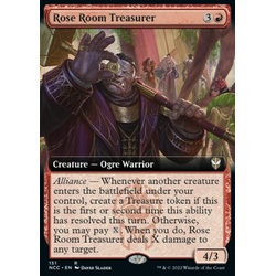 Magic löskort: Commander: Streets of New Capenna: Rose Room Treasurer (alternative art)