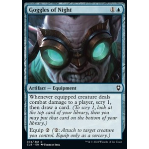 Magic löskort: Commander Legends: Battle for Baldur's Gate: Goggles of Night