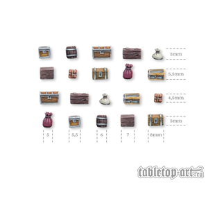 Tabletop-Art: Boxes and Barrels - Set 2 (20)