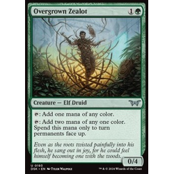 Magic löskort: Duskmourn: House of Horror: Overgrown Zealot (Foil)