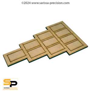 10 Knight Arrowhead Conversion Movement Tray for 25x50mm bases