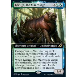 Magic löskort: Ikoria: Lair of Behemoths: Keruga, the Macrosage (alternative art)