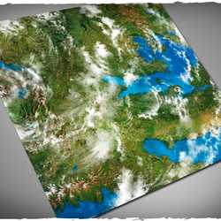 DCS Game Mat Orbital Earth 4x4 ~ 122x122cm (Mousepad)