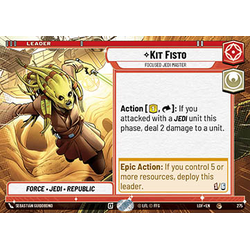 Star Wars: Unlimited Löskort: Legends of the Force: Kit Fisto, Focused Jedi Master (Hyperspace)