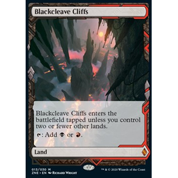 Magic löskort: Zendikar Rising Expeditions: Blackcleave Cliffs (Foil) (Tysk)