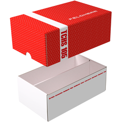 Feldherr Storage Box TCHS105 for game cards and trading cards - Red Logo
