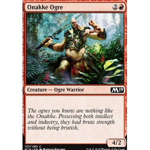 Magic löskort: Core Set 2019: Onakke Ogre (Foil)