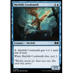 Magic löskort: Wilds of Eldraine: Merfolk Coralsmith