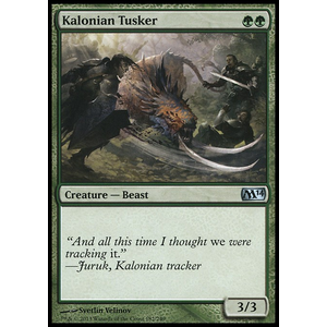 Magic löskort: Magic 2014: Kalonian Tusker