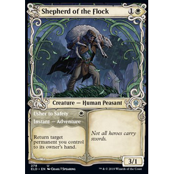 Magic löskort: Throne of Eldraine: Shepherd of the Flock (alternative art)