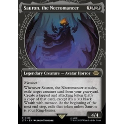 Magic löskort: The Lord of the Rings: Tales of Middle-earth: Sauron, the Necromancer (alternative art)