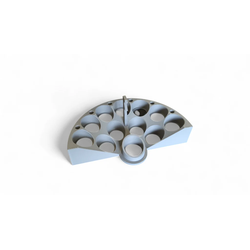 Ultimate Crescent Paint Station for Citadel Paints with Lid Holder