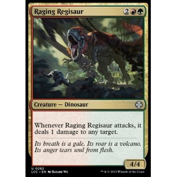 Magic löskort: The Lost Caverns of Ixalan: Raging Regisaur