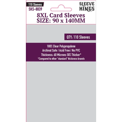 Card Sleeves "8XL Castle von Loghan, Phantom: Treasures of Drakon" Clear 90x140mm (110) (Sleeve Kings)