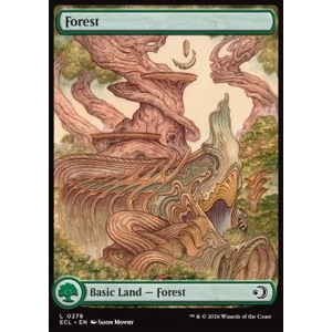 Magic löskort: Lorwyn Eclipsed: Forest  (alternative art)