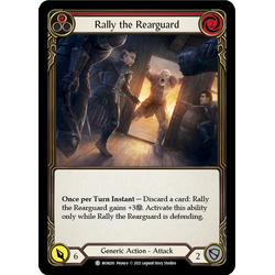 FaB Löskort: Monarch 1st Edition: Rally the Rearguard (Red) (Rainbow Foil)