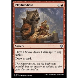 Magic löskort: Bloomburrow: Playful Shove