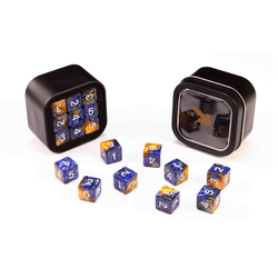 D6 Series: Marble, Blue & Gold - 18-die Set