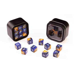 D6 Series: Marble, Blue & Gold - 18-die Set