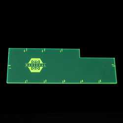 Infinity Fluorescent Green Acrylic Measurement Tool 6"x4"x2"