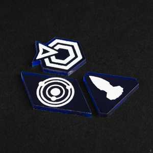 Laserox Command & Control Tokens for Twilight Imperium (Orange)