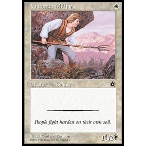 Magic löskort: Portal Second Age: Volunteer Militia