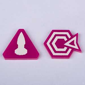 Laserox Command & Control Tokens for Twilight Imperium (Orange)