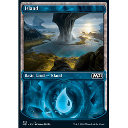 Magic löskort: Core Set 2021: Island (alternative art)