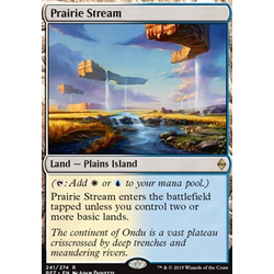 Magic löskort: Battle for Zendikar: Prairie Stream