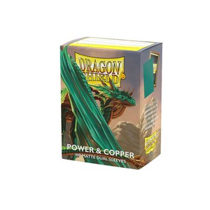 Card Sleeves Standard Matte Dual Power & Copper (100 in box) (Dragon Shield)