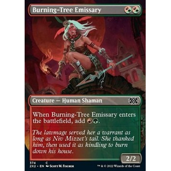 Magic löskort: Double Masters 2022: Burning-Tree Emissary (Alternative Art)