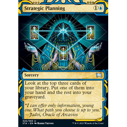 Magic Löskort: Strixhaven: Mystical Archive: Strategic Planning (alternative art)