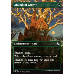 Magic löskort: Magic: Innistrad Remastered: Abundant Growth (alternative art)