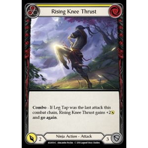 FaB Löskort: Welcome to Rathe - Hero Deck: Rising Knee Thrust (Yellow)