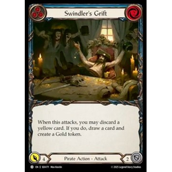 FaB Löskort: High Seas: Swindler's Grift (Blue) (Rainbow Foil)
