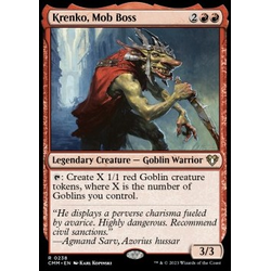 Magic löskort: Commander Masters: Krenko, Mob Boss